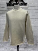 CP COMPANY 327A COTTON/WOOL KNITWEAR PULLOVER IN GAUZE WHITE / 103 -  Size 54 / XXL / p2p 23.5” - Image 4