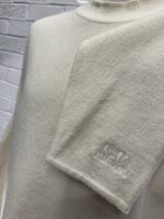 CP COMPANY 327A COTTON/WOOL KNITWEAR PULLOVER IN GAUZE WHITE / 103 -  Size 54 / XXL / p2p 23.5” - Image 8