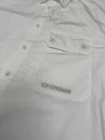 CP COMPANY 231A  popeline short sleeve shirt  in white  -  Large / p2p 22” - Image 2