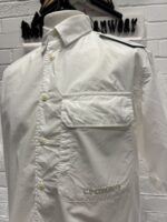 CP COMPANY 231A  popeline short sleeve shirt  in white  -  Large / p2p 22” - Image 5
