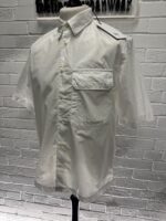 CP COMPANY 231A  popeline short sleeve shirt  in white  -  Large / p2p 22” - Image 6