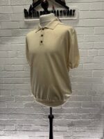 SS26 CP company 099A Boston cotton polo shirt knit in Pistachio   -    Large / p2p 22” - Image 7