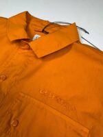 New Season  CP Company Cotton Rip-Stop Short sleeve shirt in Orange -     Large  / 22” P2P - Image 2