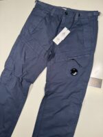 CP Company 276A Cotton Gabardine Cargo Pants  in Blue - Image 6