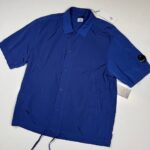 SS26  CP COMPANY 009A Chrome - R  overshirt on blue      -   Large / 22.5” P2P
