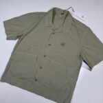 CP COMPANY 230A popeline pocket short sleeve shirt  in Vintage Khaki 

Large / p2p 23”