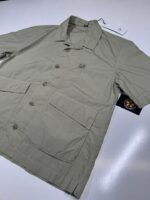 CP COMPANY 230A popeline pocket short sleeve shirt  in Vintage Khaki 

Large / p2p 23” - Image 3