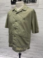 CP COMPANY 230A popeline pocket short sleeve shirt  in Vintage Khaki 

Large / p2p 23” - Image 6