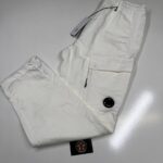 CP COMPANY cotton/linen cargo pants in White Size 48 / W32”/L34”