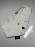 CP COMPANY cotton/linen cargo pants in White Size 48 / W32”/L34”
