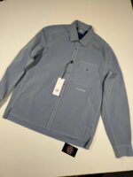 CP COMPANY 065A 50 Fili Pocket Shirt in Blue  -        Large / P2P 22”