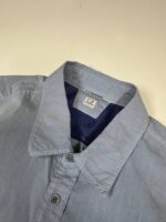CP COMPANY 065A 50 Fili Pocket Shirt in Blue  -        Large / P2P 22” - Image 3
