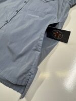 CP COMPANY 065A 50 Fili Pocket Shirt in Blue  -        Large / P2P 22” - Image 4