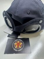 CP COMPANY 146A CHROME GOGGLE CAP IN NAVY - Image 2