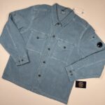 CP Company 072A  long sleeve winter corduroy shirt in Light Blue