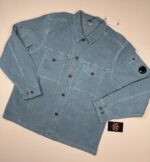 CP Company 072A  long sleeve winter corduroy shirt in Light Blue