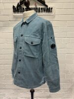 CP Company 072A  long sleeve winter corduroy shirt in Light Blue - Image 5