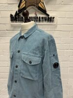 CP Company 072A  long sleeve winter corduroy shirt in Light Blue - Image 6