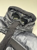 CP COMPANY 032A CHROME-R MIXED GOGGLE DOWN JACKET - NAVY / 888   -    XL / 25” P2P - Image 4