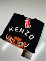 Mens Kenzo Lucky Tiger Embroidered Sweatshirt  in black - Image 6