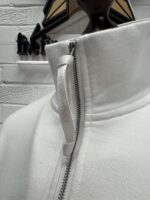 New season CP Company 026A Diagonal Raised Fleece 1/4 zip Sweatshirt - White - Large / P2P 24” - Image 7