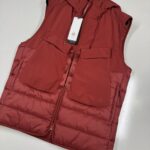 C.P. COMPANY SHELL-R MIXED GOGGLE VEST IN SCOOTER RED