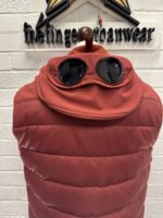 C.P. COMPANY SHELL-R MIXED GOGGLE VEST IN SCOOTER RED - Image 15