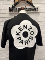 Kenzo Boke Flower 2.0 Logo Reg  Fit T-Shirt 5TS409 4SG - Black - Image 2