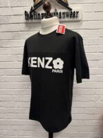 Kenzo Boke Flower 2.0 Logo Reg  Fit T-Shirt 5TS409 4SG - Black - Image 4