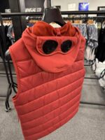 C.P. COMPANY SHELL-R MIXED GOGGLE VEST IN SCOOTER RED - Image 3