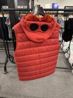 C.P. COMPANY SHELL-R MIXED GOGGLE VEST IN SCOOTER RED - Image 4