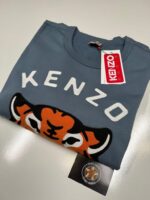 Mens Kenzo Lucky Tiger Embroidered Sweatshirt  in blue - Image 5