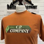 CP COMPANY 166A 30/1 Jersey T-shirt in Pumpkin Orange