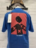 CP Company 307A Organic Recycled Jersey T-Shirt in Blue  -  Regular Fit - Image 2