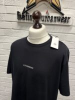 CP COMPANY 085A Jersey  24/1 T-shirt in Black  • XS.  / P2P 19” - Image 2