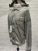 C.P. COMPANY 106A Chrome-R Overshirt in silver grey - Image 2