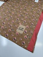 CP company 281A tacting piquet T-shirt in all Over sponged print - Pastry Shell Orange - Image 2
