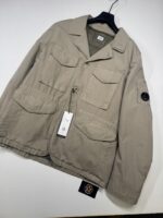 CP Company 277A  50 FILI Rubber 2 in 1 Lens Jacket in silver sage  - Size 56 / 3XL. / 26” P2P  outer