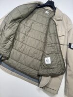 CP Company 277A  50 FILI Rubber 2 in 1 Lens Jacket in silver sage  - Size 56 / 3XL. / 26” P2P  outer - Image 2