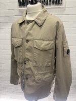 CP Company 277A  50 FILI Rubber 2 in 1 Lens Jacket in silver sage  - Size 56 / 3XL. / 26” P2P  outer - Image 4