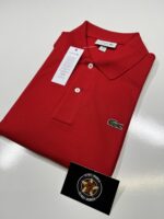 Lacoste Polo S/S L1212 Classic Fit Polo - Red - Image 2