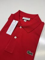 Lacoste Polo S/S L1212 Classic Fit Polo - Red - Image 3