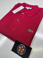 Lacoste Polo S/S L1212 Classic Fit Polo - Bordeaux - Image 2