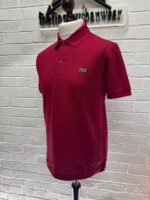 Lacoste Polo S/S L1212 Classic Fit Polo - Bordeaux - Image 6