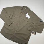 CP COMPANY 157A  Gabardine Shirt in Green