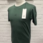 CP Company 088A Mercerized Light Jersey 70/2 T-Shirt - Duck Green -  XS.   / 19” P2P