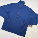 CP Company 288A  Brushed Diagonal Fleece Sweatshirt in Blue