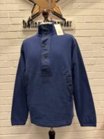 CP Company 288A  Brushed Diagonal Fleece Sweatshirt in Blue - Image 4