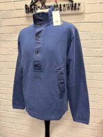 CP Company 288A  Brushed Diagonal Fleece Sweatshirt in Blue - Image 6