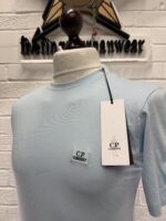 CP COMPANY 068A 30/1 Jersey T-shirt in Sky Blue   • XS  / P2P 19” - Image 4